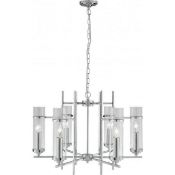 1 x Milo 6-Light Ceiling Light Polished Chrome - New Boxed Stock - CL323 - Ref: ERP1- 3096-6CC - WH1