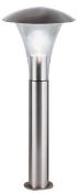 1 x Strand 1-Light Post Lamp Stainless Steel Small IP44 Rated - New Boxed Stock - CL323 - Ref: 097-4