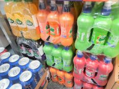 108 x Bottles of Soft Drinks  - Includes Volvic Juicy and Simply Fruity - Various Flavours