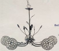 1 x Searchlight Bellis II Black Chrome Pendant - Ref: 5575-5BC - New And Boxed Stock - RRP: £216.00