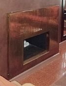 1 x Gas Fire With Copper Surround - Dimensions: W120 x H90 x X D67 / 5.5cm - Ref: ABR004 / PFR - CL