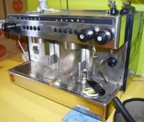 1 x Ottima 2 Group Commercial Coffee Machine - Stainless Steel Finish With 11.5 Liter Boiler and