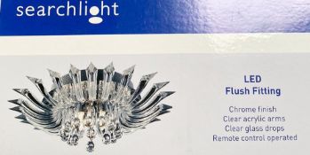 1 x Searchlight LED Flush Fitting in chrome - Ref: 8215-5CC - New and boxed - RRP: £250