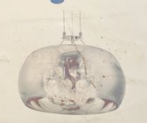 1 x Searchlight chrome ceiling pendant light - Ref: 2826-6CC - MEZ-AR-A - New and boxed - RRP: £400
