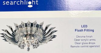 1 x Searchlight LED Flush Fitting in a chrome finish - Ref: 8215-5CC - New and boxed -RRP: £250