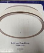 1 x Bathroom Flush fitting in a satin silver finish - Ref: 7039-28SS - New and boxed - RRP: £60