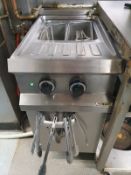 1 x Hobart Twin Basket Pasta Boiler - Stainless Steel Finish - CL514 - Approx Dimensions H118 x