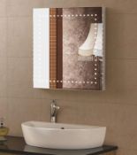 1 x Synergy Illuminated Bathroom Mirror With Demister & Infra-Red Switch and Clock (SY-IL-8)