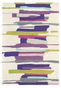 1 x Harlequin ZEAL Luxury 100% Wool, Hand-Tufted Rug - Size: 140x200 - Colour: Berry - RRP £449.00