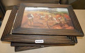 7 x Assorted Framed Art Prints Based Around Bakery - Various Sizes - Ref628 - CL481 - WH2 RT -