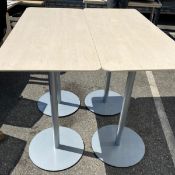 2 x Tall Office Table in Birch - MC727 - Location: Altrincham WA14 - CL534 -