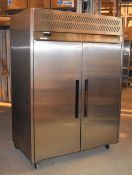 1 x Williams HJ2TSA Double Door Stainless Steel Refrigerator With Ingregral Drawer Runners, Pull Out