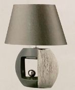 1 x Searchlight Window Table Lamp in a grey and silver finish- Ref: 3235GY - RRP: £84