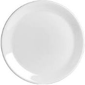 13 x Steelite white harmony plates (20.25cm) & 4 x Steelite white oval plates - used condition