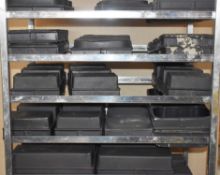 33 x Triple Baking Pans With Stainless Steel Mobile Trolly - H170 x W90 x 45 cms - CL533 - Ref MS105