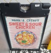 1 x Plastic Weighted A Board - Outdoor Advertising Sign - CL532 - Ref JA205 - Location: London, EC4N