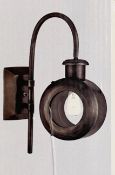 1 x Searchlight Small Port-Hole Wall bracket - Ref: 4991SI - New and Boxed - RRP: £75