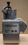 1 x Robot Coupe CL50 Ultra Food Processor - Dimensions: W24 x H35 x D30cm - CL011 - Ref NC357 -