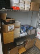 1 x Three Tier Commercial Kitchen Wire Shelf Unit - Includes Contents - CL532 - Ref JA176 -