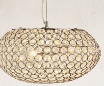 1 x Searchlight Halogen Pendant in a chrome finish - Ref: 7163-3CC - New and Boxed - RRP: £235.00