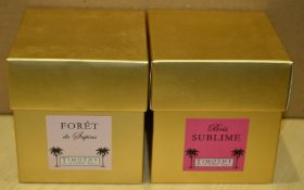 2 x Timothy of St Louis Perfumed Candle - Foret & Sublime - Brand New and Boxed - 150g Scented