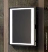 1 x Synergy IL-6 Illuminated Mirror With Demister Pad & Infra-Red Switch With Clock - Dimensions: 80