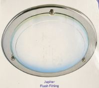 2 x Searchlight Jupiter Flush Fitting finished in chrome - Ref: 702CC - New and Boxed Stock
