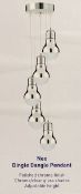 1 x Searchlight Neo Dingle Dangle Pendant in chrome Ref: 9035-5CC - New and Boxed - RRP: £130.00