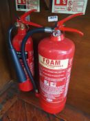 1 x Fire Extinguishers - Carbon Monoxide and Foam - CL532 - Ref JA215 - Location: London, EC4N
