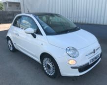 2009 Fiat 500 1.2 Lounge 3 Dr Hatchback  - CL505 - NO VAT ON THE HAMMER - Location: Corby,