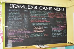 1 x Large Chalk Board - Suitable For Menus - Size 183 x 110 cms - Ref WW366 - CL520 - Location: