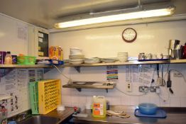 8 x Wall Mounted Stainless Steel Shelves For Commercial Kitchens - Various Sizes Included - Ref