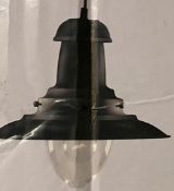 1 x Searchlight Fisherman pendant in Matt Black - Ref: 4301BK - New and Boxed - RRP: £80.00