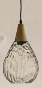 1 x Searchlight Indiana Pendant - Ref: 2019CL- New and Boxed Stock - RRP £60.00