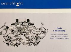 1 x Searchlight Curls Flush Fitting in polished chrome - Ref: 5812-12CC - New and Boxed - RRP: £375