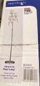 1 x Searchlight Simplicity Floor Lamp in chrome - Ref: 5033CC - New and Boxed - RRP: £155.00