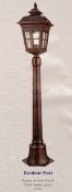1 x Searchlight Outdoor Post in a rustic brown finish -1575BR - New And Boxed Stock - RRP: £170.40