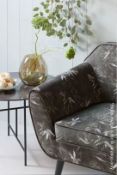 1 x VIDA Modern Round Coffee Table Featuring A Black Marbled Porcelain Tabletop - By WOOOD Designs