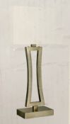 1 x Searchlight Table lamp in Antique Brass - Ref: 4081AB-1 - New and Boxed - RRP: £90.00