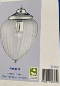 1 x Searchlight Pendant in a chrome finish - Ref: 1091CC - New and Boxed - RRP: £25