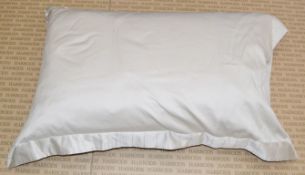 1 x FENDI Luxury Italian Made Cushion In Cream - 100% Cotton - Dimensions: 40 x 60cm - RRP £342.00