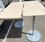 1 x Tall 2-Section Office Table In A Birch Finish - MC728 - CL534 - Location: Altrincham WA14