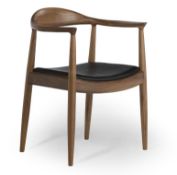 4 x Hans-j Wegner Inspired Dining Chairs In Walnut - New & Boxed- CL508 - Location: Altrincham WA14