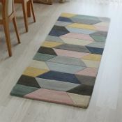 1 x 100% New Zealand Wool - Handmade In India - Dimensions: 70 x 200cm - Brand New - RRP £229.00