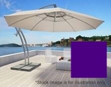 1 x Ibiza RIO 4.2 Metre Premium Quality Garden Parasol - Colour: PURPLE - CL512 - New - RRP £1,400