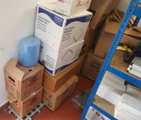 1 x Large Assorted Job Lot - Includes Shelf Unit, Napkins, Sushi Seasoning, Plastic Containers, 12oz