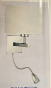 1 x Searchlight Dual arm Wall Light in chrome - Ref: 3550CC -New and Boxed - RRP: £100