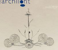 1 x Searchlight Bellis II 5 light ceiling light Chrome finish - Ref: 5575-5CC - New Boxed -RRP: £21