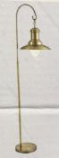 1 x Searchlight Fisherman Floor Lamp in Antique Brass - Ref:6502AB - New and Boxed - RRP: £160.00