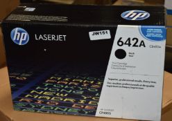 1 x Genuine HP LaserJet 642A Black Printer Toner Cartridge - Suitable For CP4005dn and CP4005n